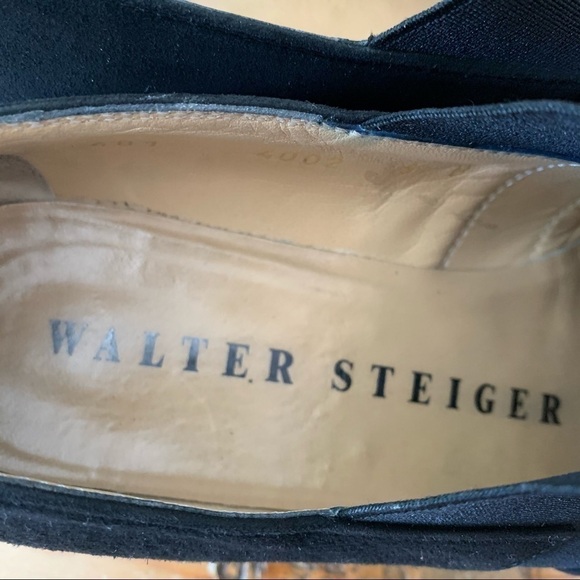 Walter Steiger Black Suede Loafers - Picture 5 of 7